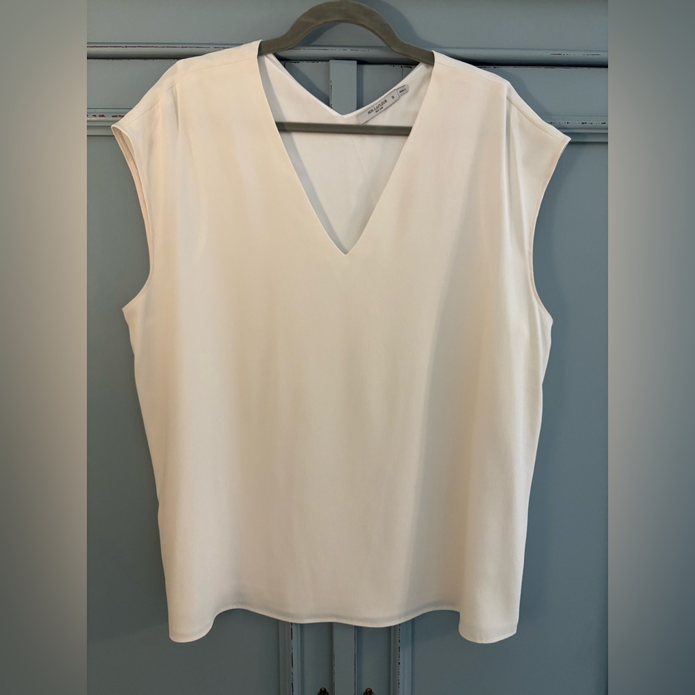 MM Lafleur Ivory Sleeveless Top